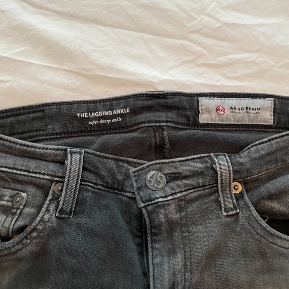 Grey AG skinny ankle jeans size 27 - Picture 2 of 5